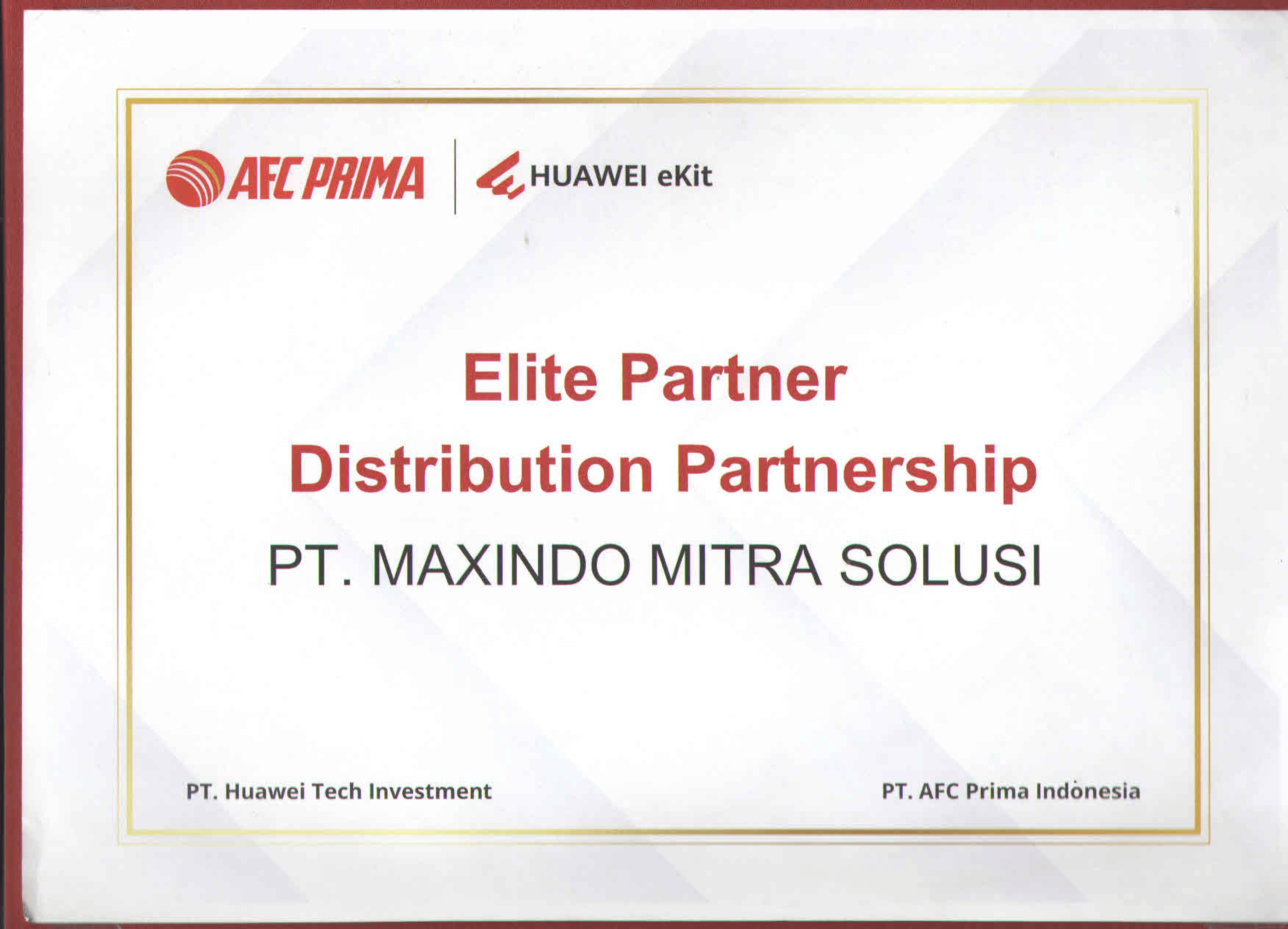 Huawei eKit Elite Partner Distribution Partnership